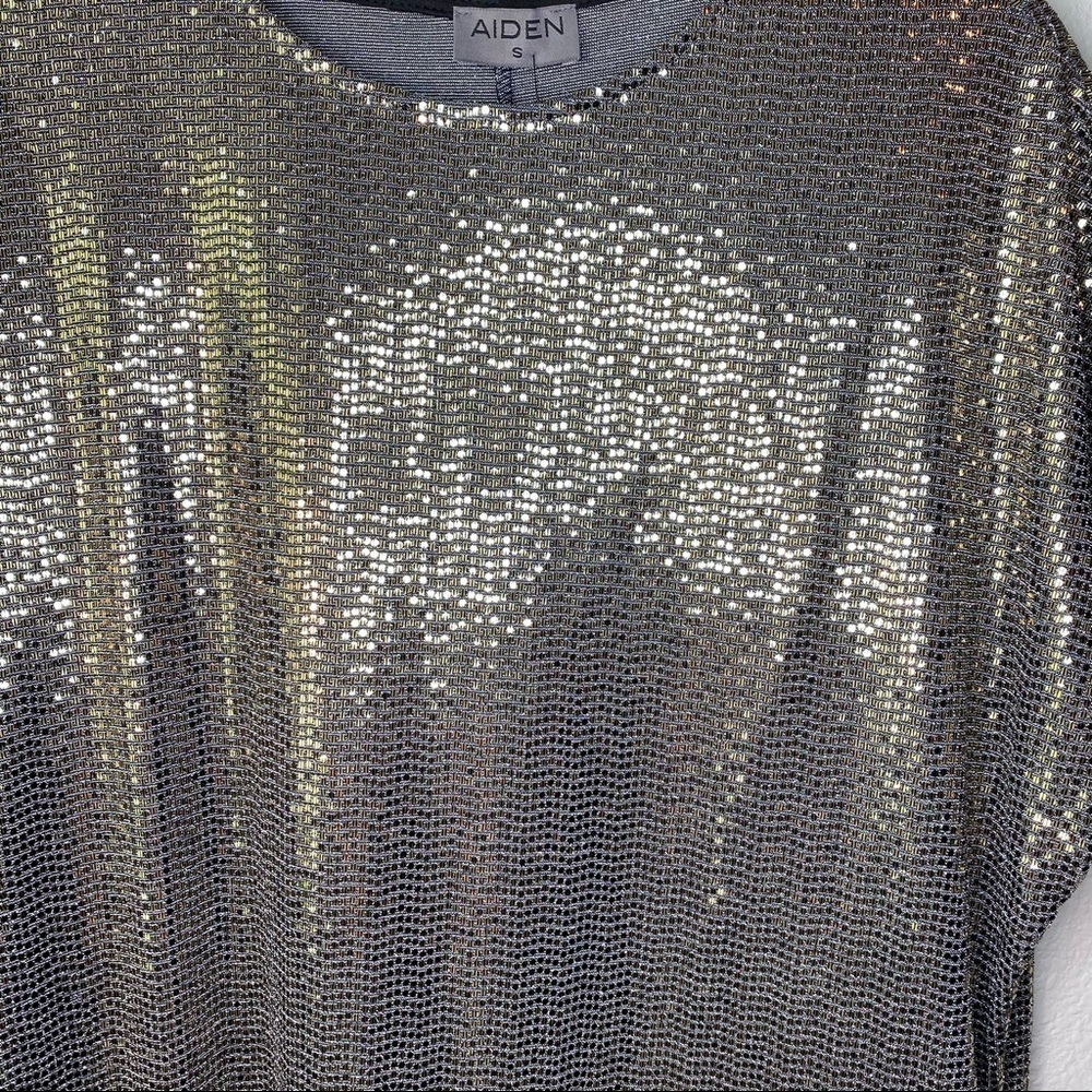 Aiden Mettalic Shift Dress Size S - Picture 6 of 6
